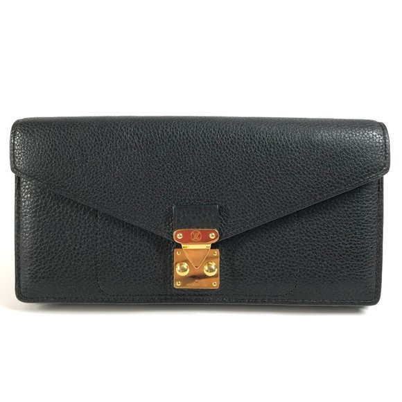 LOUIS VUITTON Black Leather Wallet - Picture 1 of 15